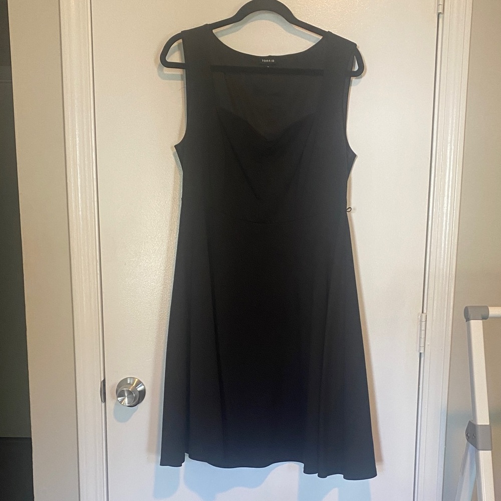 Torrid Classic Black Sleeveless Mini Dress